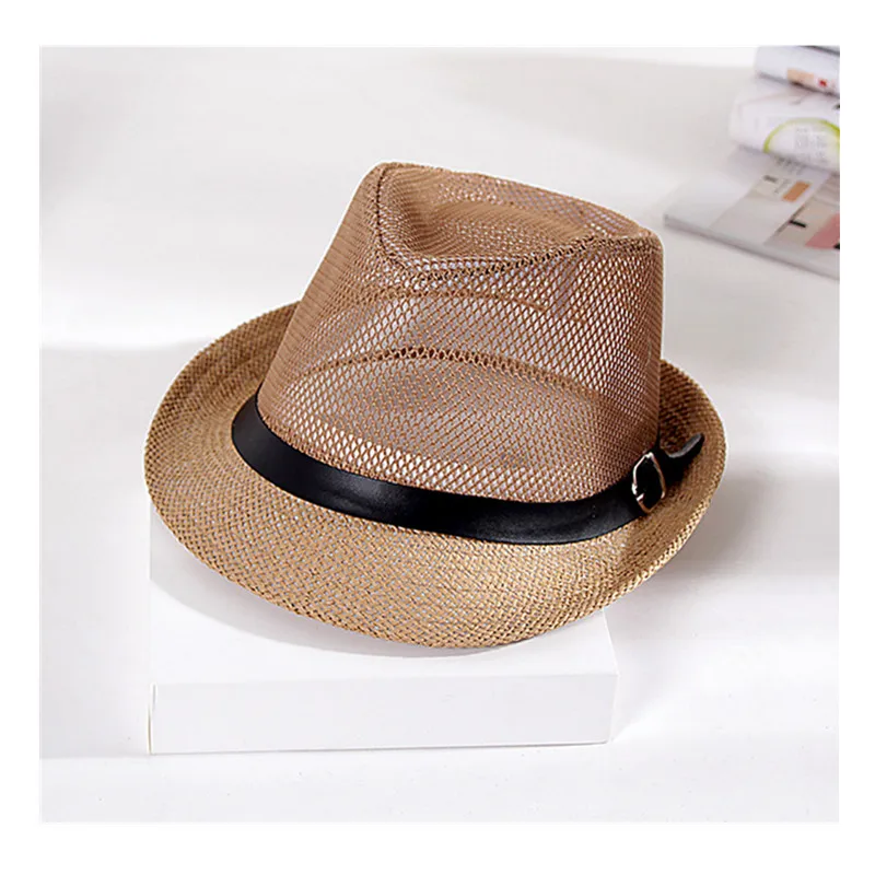 Новый мужской соломенные туфли с боковыми вырезами в стиле джаз кожаным летняя