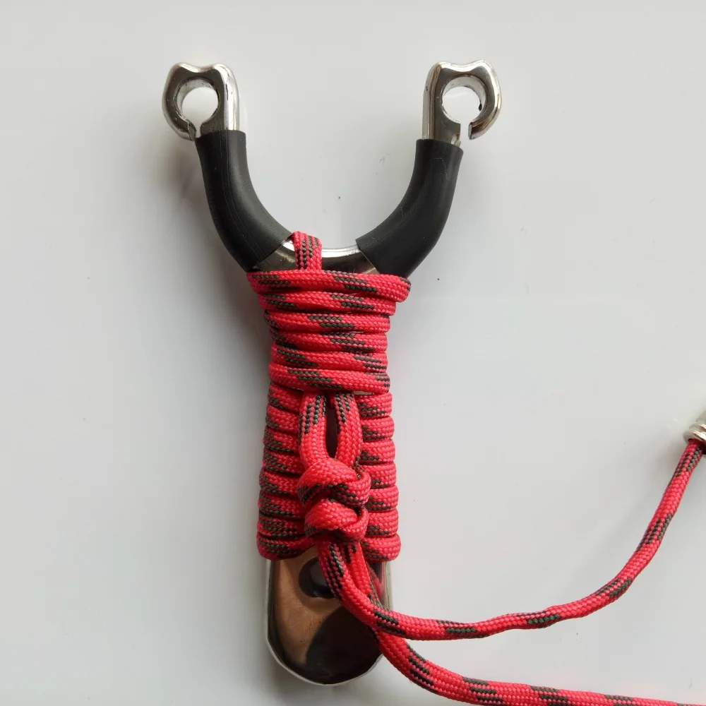 Slingshot in Stainless Steel with Random Colors has Rubber Band for Outdoor Archery Shooting Hunting Activity | Спорт и развлечения