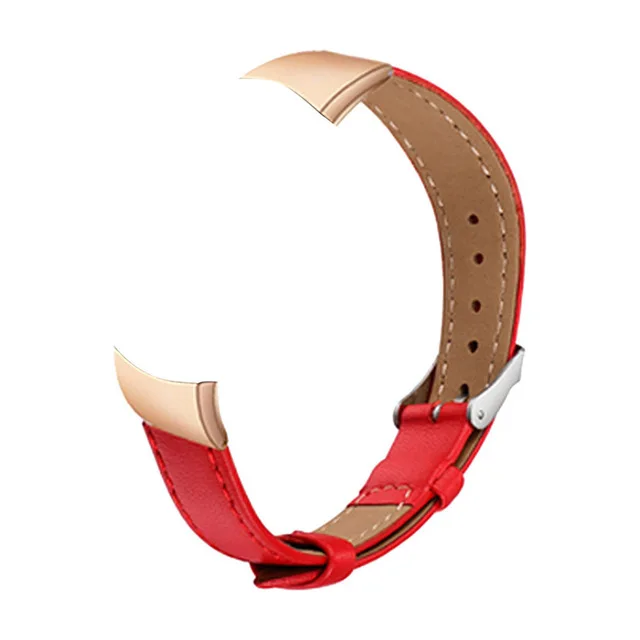 Red Кожаный ремешок для huawei Honor Band 5 4, сменный Браслет для huawei Honor Band 5 4, браслет - Цвет: Red