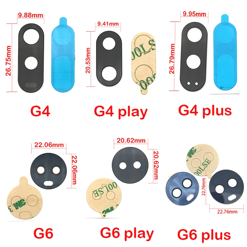 Для Motorola Moto G4 G5s G6 G7 G8 Play Plus Power Lite X4 One Hyper задняя камера стеклянная крышка объектива