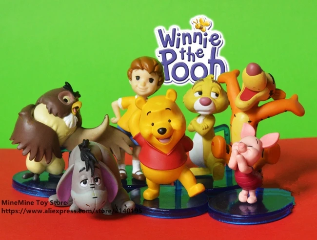 DISNEY Tigger Piglet сова кролик 3 7 см экшн фигурка коллекция украшений аниме игрушка
