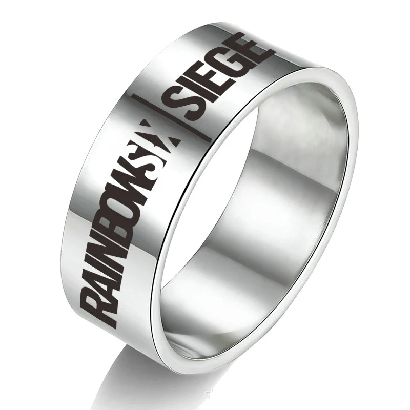 2019 Game Rainbow Six 6 Siege Rings Men Women Skull Metal Ring Male Anime Holder Porte Clef Gift Jewelry | Украшения и аксессуары