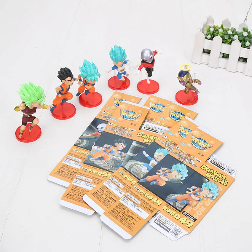 6 шт./компл. Dragon Ball Z 8 см Сын Гохан Son Goku и Majin Buu Kale Jiren сотовый Фриза готенкс Broly пикколо Beerus Фос Рисунок Модель игрушка - Цвет: 9 box