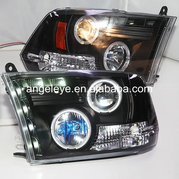 

For Dodge Ram RAM PICK UP F1500 LED Headlight Angel Eyes 2009-2012 Year SN