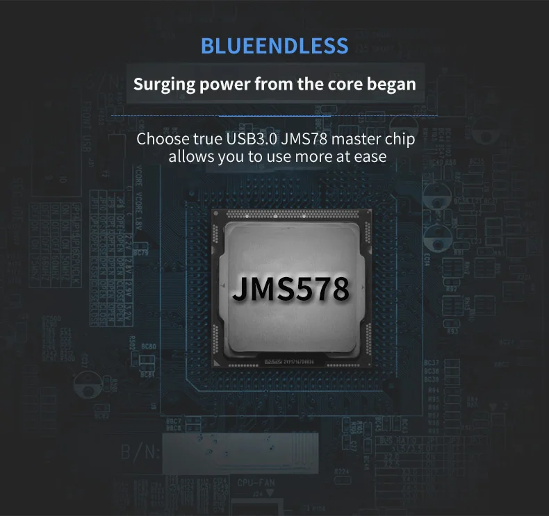 Blueendless 3,5 'чехол для жесткого диска пластиковый USB 3,0 для SATA 12V 2A внешний жесткий диск коробка Caddy для ноутбука Настольный ПК