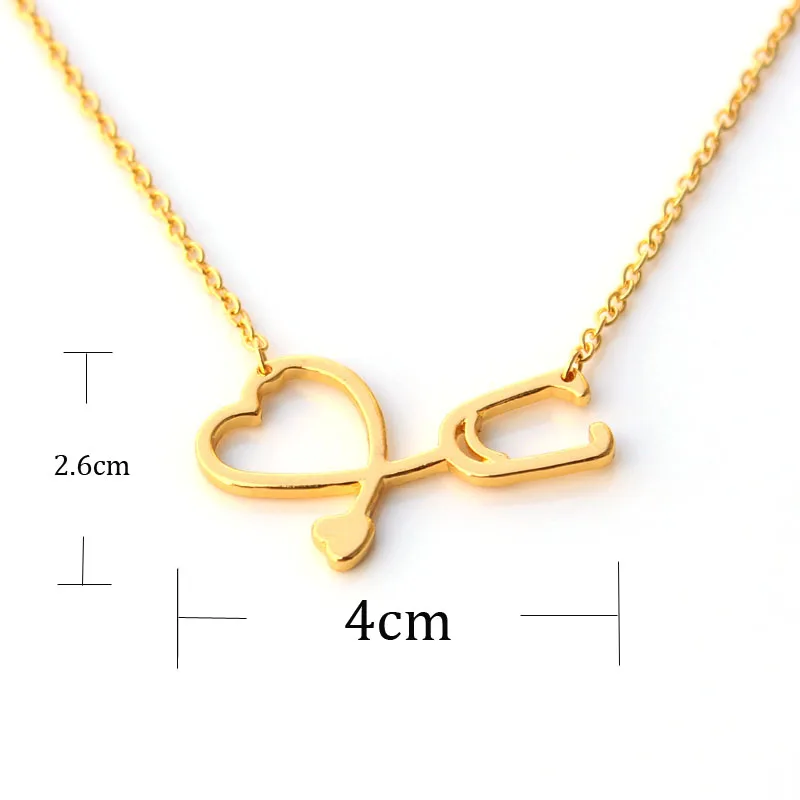 Подвеска в виде сердца медсестры|stethoscope necklace|heart pendant necklacenecklace for nurse |