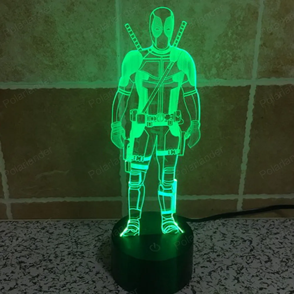 3D Ночник Таблица Lampara с Сенсорным Цоколь Лампы С Дистанционным Управлением