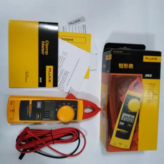 Fluke 362 челюсти истинного среднеквадратичного значения переменного тока/постоянного тока Цифровые токоизмерительные клещи F362