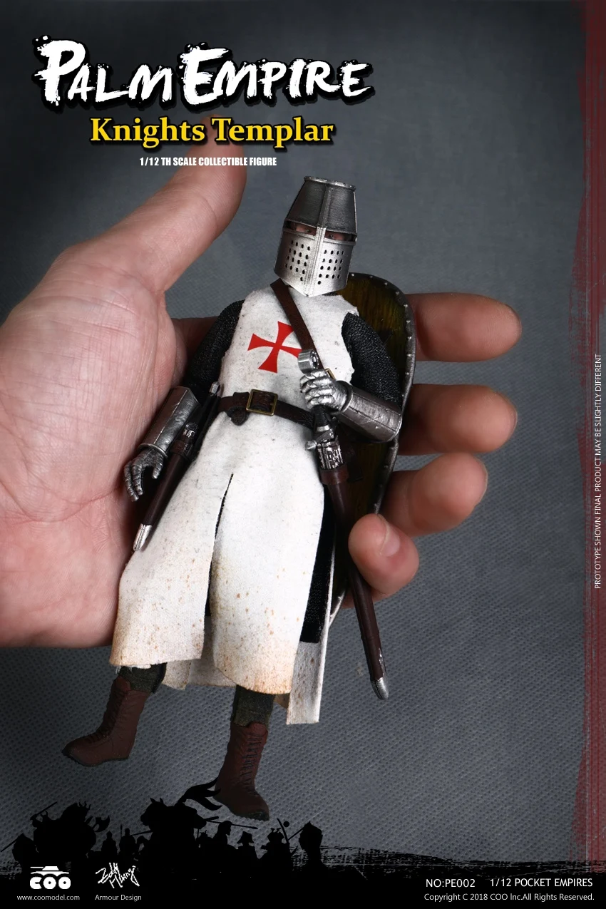 Фигурка карманного рыцаря TEMPLAR KNIGHT 1/12 COOMODEL PE002|Игровые фигурки и трансформеры| |
