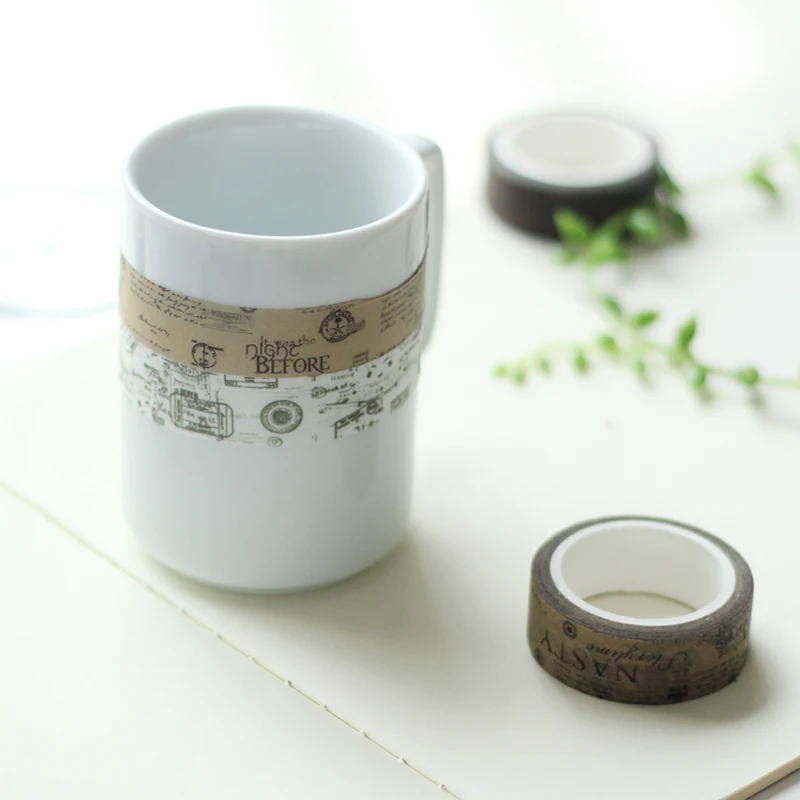 Новая васи лента блокнот DIY декоративные канцелярские наклейки маскирующая лента винтажная 1,5 см* 7 м Новинка
