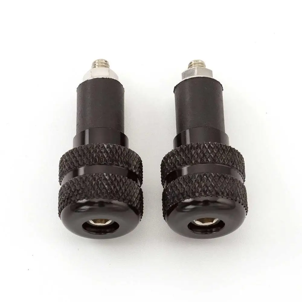 Black Мотоцикл противовесы рукоятки Бар заканчивается Plug кепки для Yamaha xmax nmax 125 250 300 tdm 850 900 FZ6n xsr900 xjr fjr - Цвет: Black