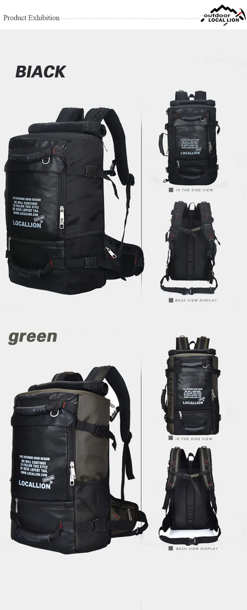 LOCAL LION 45L многофункциональные альпинистские рюкзаки для велосипедной езды профессиональный спортивный рюкзак для альпинизма водонепроницаемые путешествия