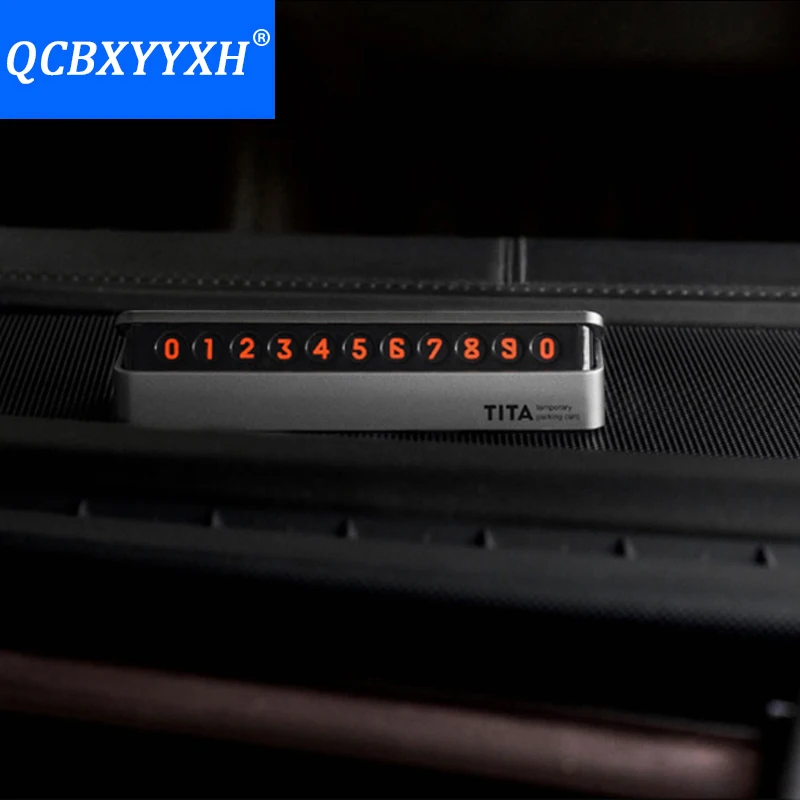 Скрытая парковочная карта QCBXYYXH для Hyundai Nissan Mazda Audi BMW Citroen Jeep с номером телефона |