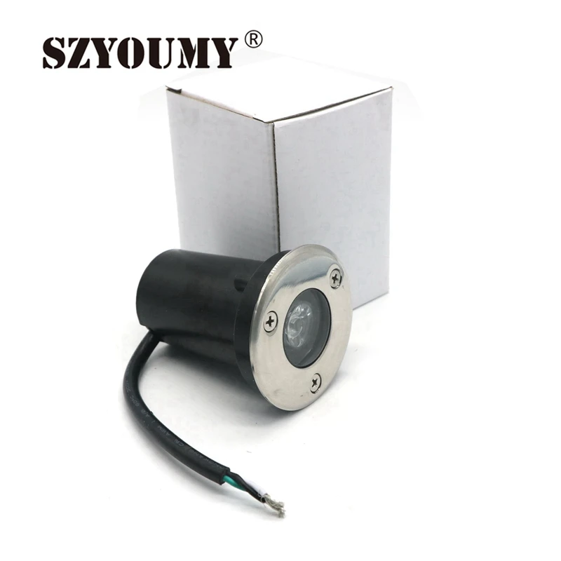 Conduziu a Luz Luzes do Jardim ao ar Ip67 à Prova Szyoumy Subterrânea Água 110-240 v Convés Inground Livre 30 Pcs Lote Branco Quente Vermelho Amarelo 1 w d’