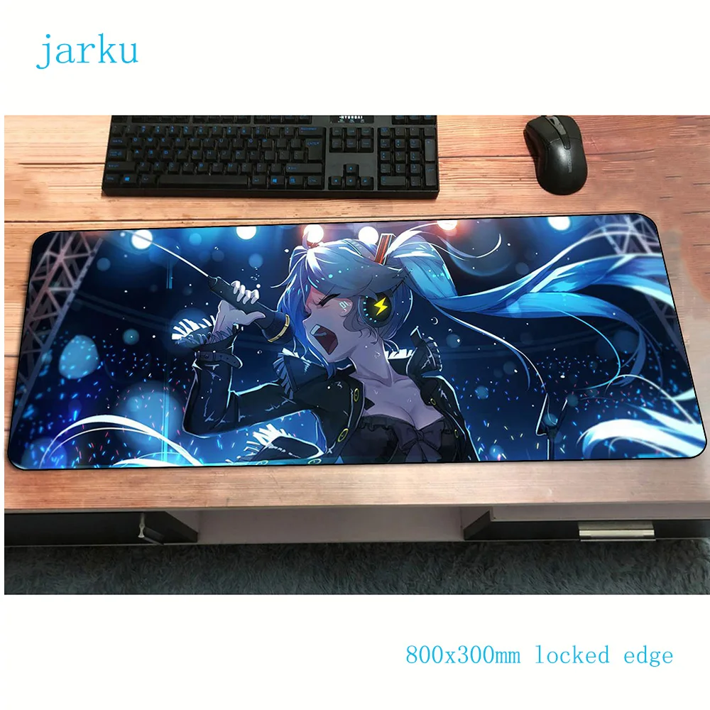 Хацунэ Мику коврик для мыши Сексуальный игровой коврик для мыши 800x300x2 мм геймерский коврик для мыши игровой компьютерный стол padmouse клавиатура большие игровые коврики