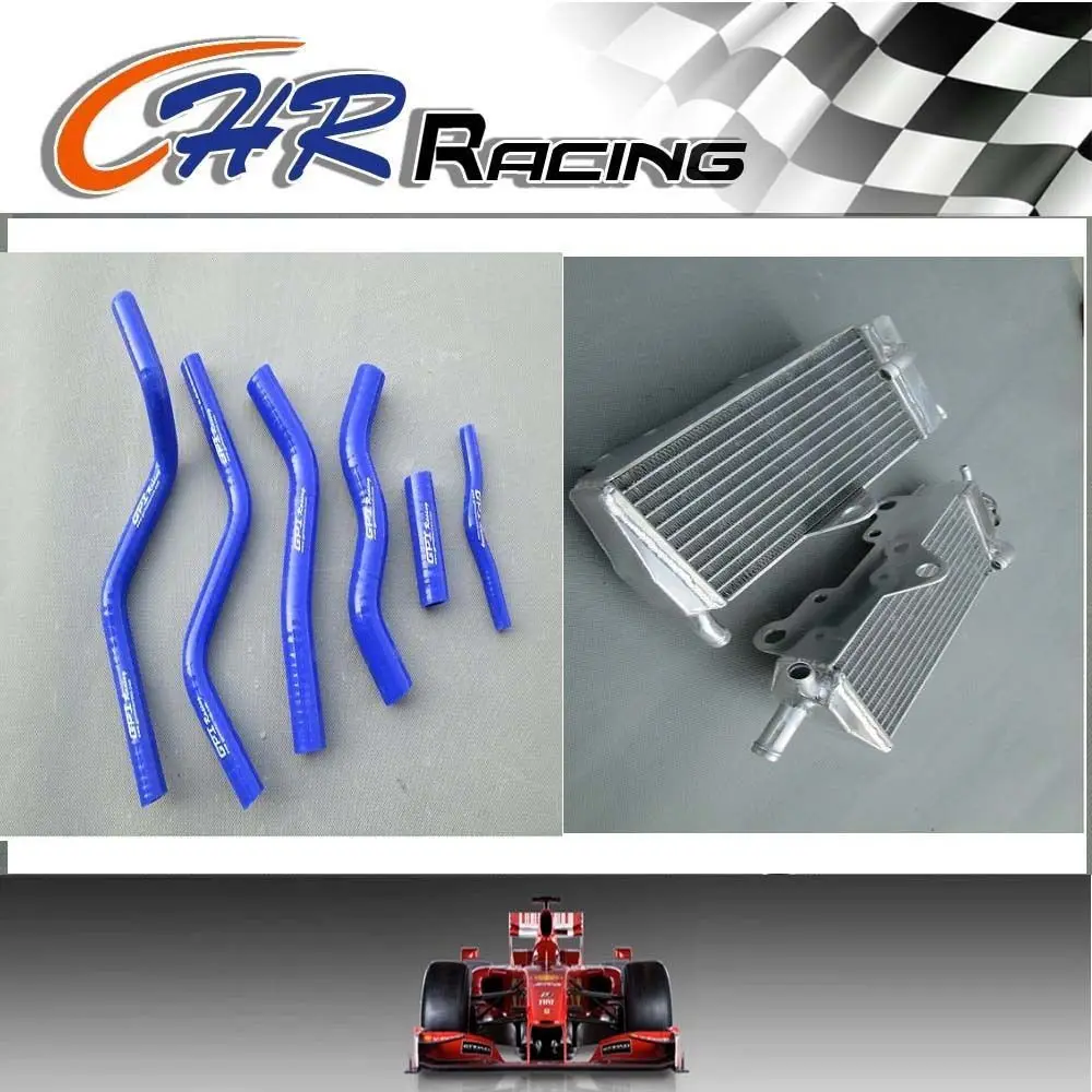 SY038ABR941BLUE Для Honda CR125R CR 125 R 1990 1991 1992 1993 1994 1995 1996 1997 алюминиевый сплав радиатора и силиконовый шланг радиатора бренд - Цвет: SY038ABR941BLUE