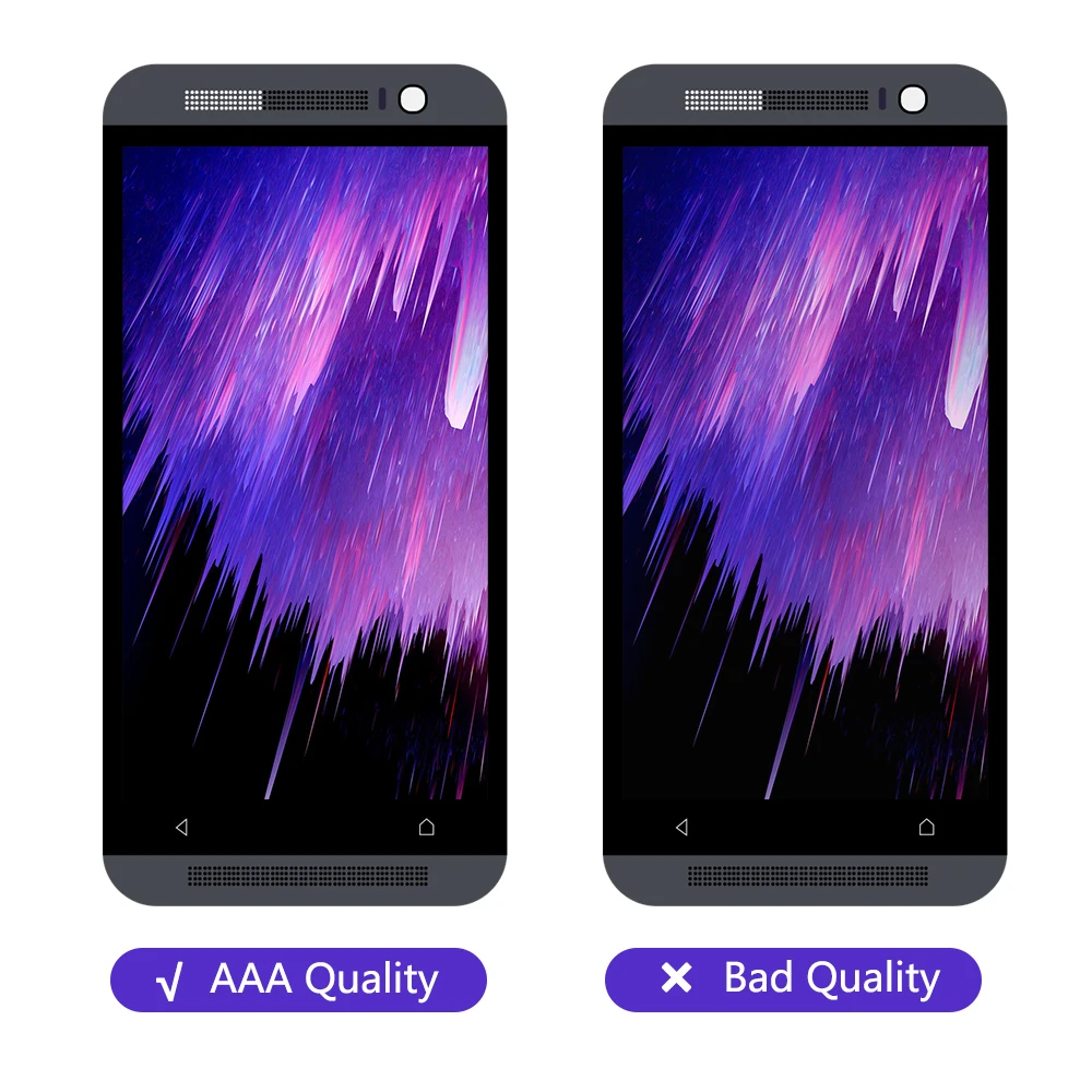 5 0 &quotтест M8 ЖК дисплей с рамкой для HTC One сенсорный экран дигитайзер Замена 831c
