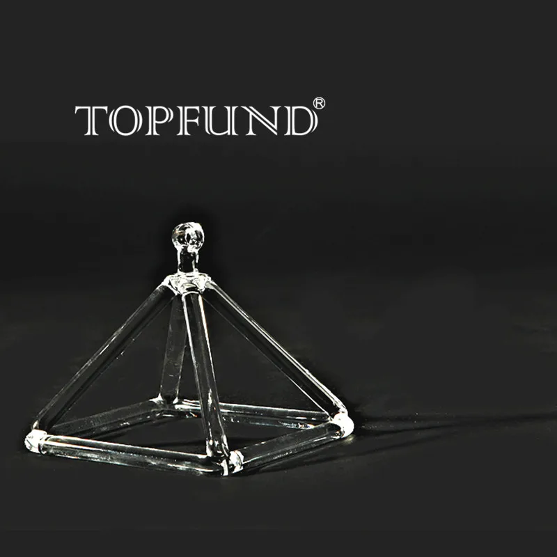 

TOPFUND Clear Quartz Crystal Singing Pyramid 5'' - Perfect Healing Musical Instrument