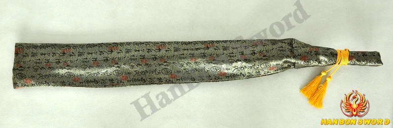 Японский самурайский катана меч сумки серый китайский каллиграфия Стиль