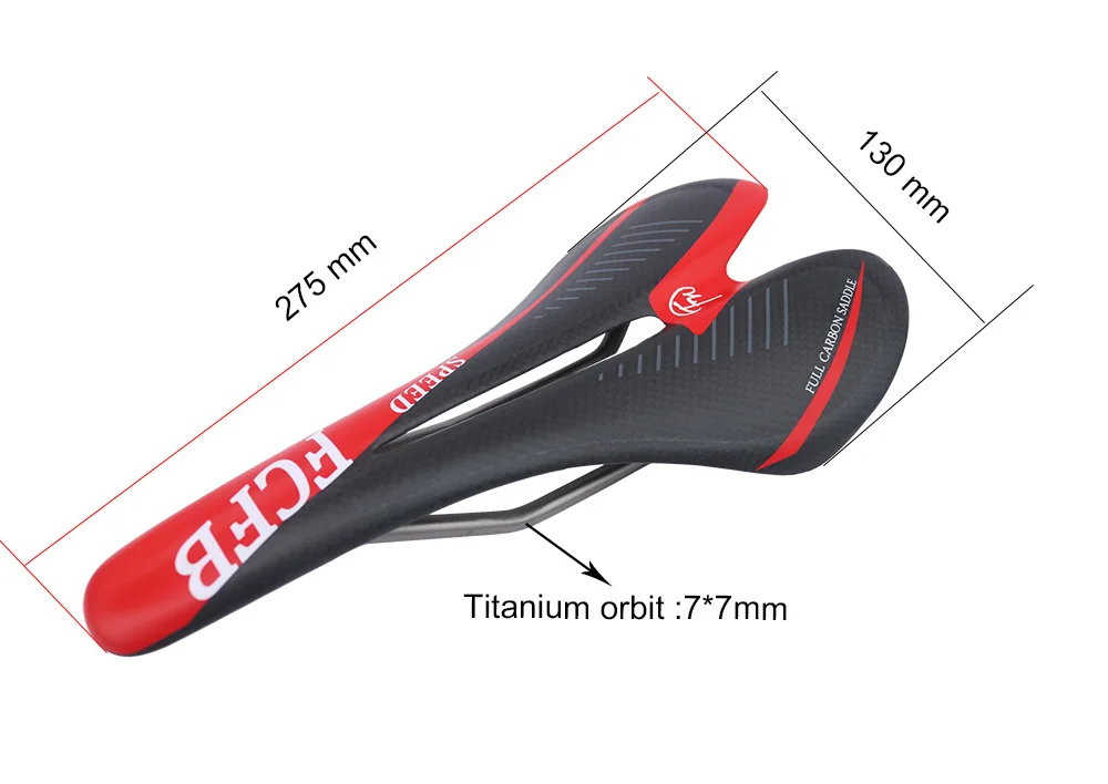 2017 FCFB карбоновое седло из углеродного волокна + титановый круглый бант для
