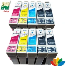 Совместимый чернильный картридж 10 ink T0711-T0714 для принтера EPSON