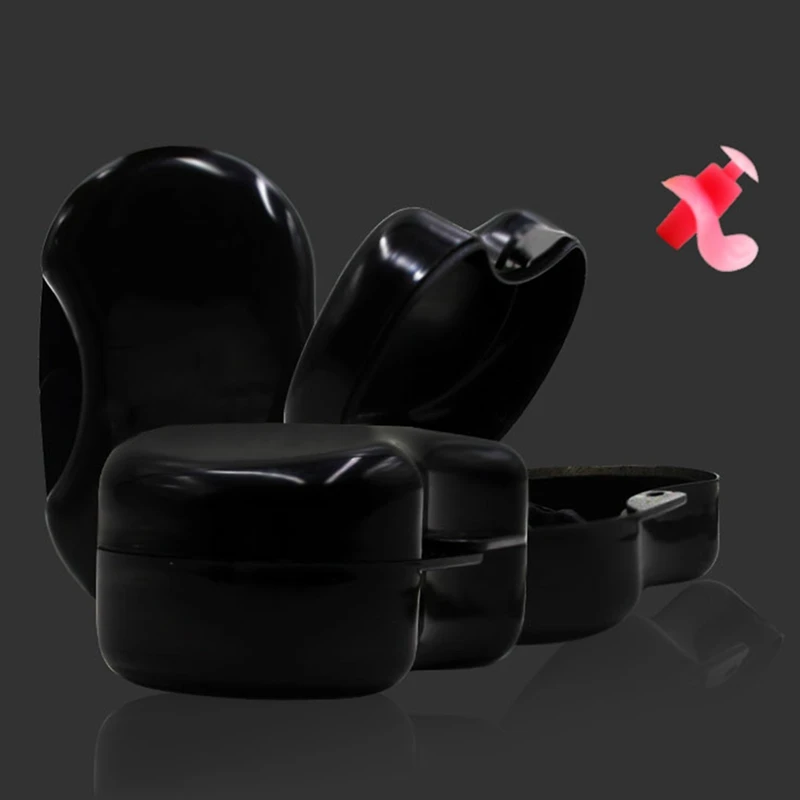 

1 Pair Silicone Earplugs Adult Children Swimming Reusable Year Clips Waterproof Bathing Ear Plugs Earbuds Travel With Box