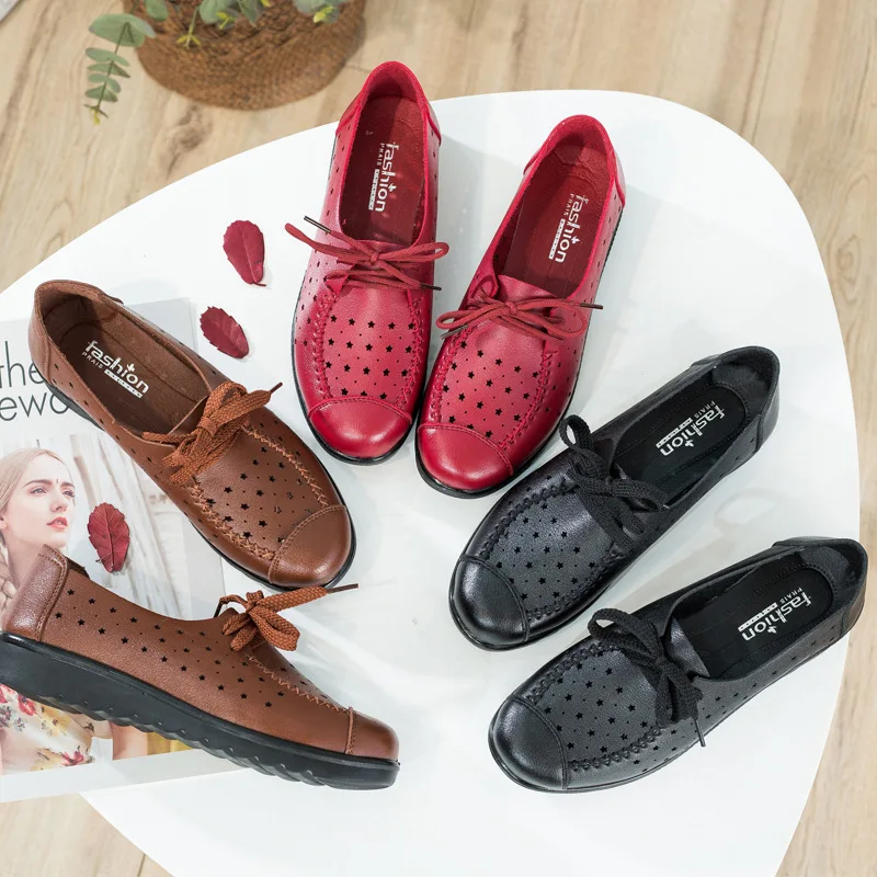 Новинка 2019 обувь для мам удобная на мягкой плоской подошве открытые сандалии