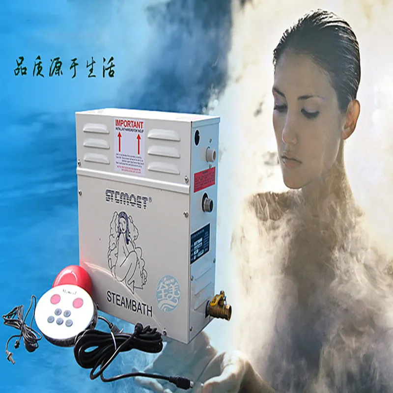 

6KW 220V Home Use Steam Machine Steam Generator Sauna Dry Stream Furnace Wet Steam Steamer Digital Controller