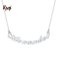 kpop 925 sterling silver name necklace customized jewelry gifts for her gold color personalized name necklace for women p6275