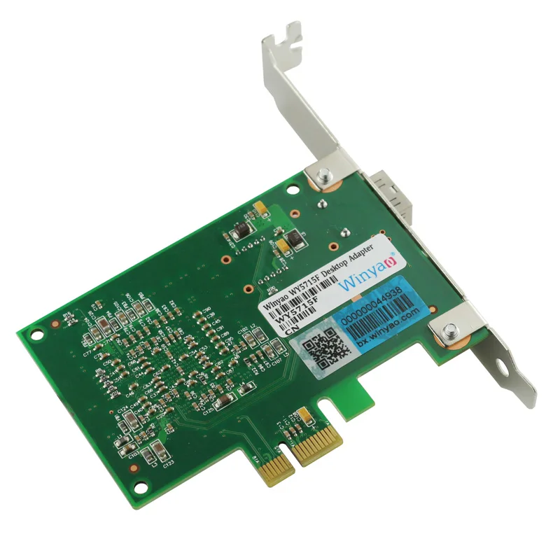 Winyao WY5715F PCI-E X1 1000 Мбит/с волокно Gig Ethernet сетевой адаптер 1 г 850nm LC оптический модуль