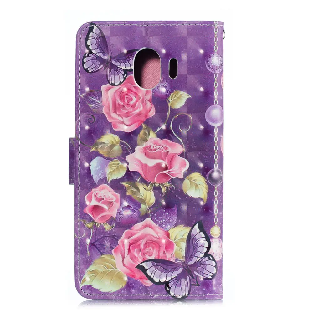 3D кожаный чехол-книжка чехол для samsung Galaxy A6 A8 звезда J4 J6 J7 J2 Pro J3 J5 A5 S7 край S8 S9 плюс Чехол-портмоне