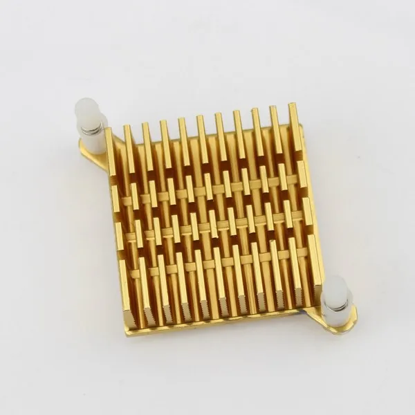 

5pcs/lot Golden 40x40x13mm Extruded CPU Aluminum Heat Sink Heatsink For IC DC Converter