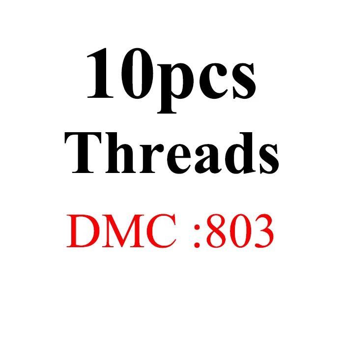 10pcs-DMC803 JOY SUNDAY, DMC776-818, многоцветные, 10 шт., 1,2 м, нитки для вышивки крестиком, хлопковое шитье, моток пряжи, нить для вышивки, набор нитей для вышивки, сделай сам, швейное ремесло - Цвет: 10pcs-DMC803