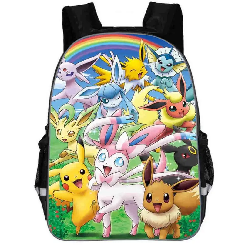Новинка 2019 школьные рюкзаки Pokemon Pikachu для мальчиков и девочек подростков Женский