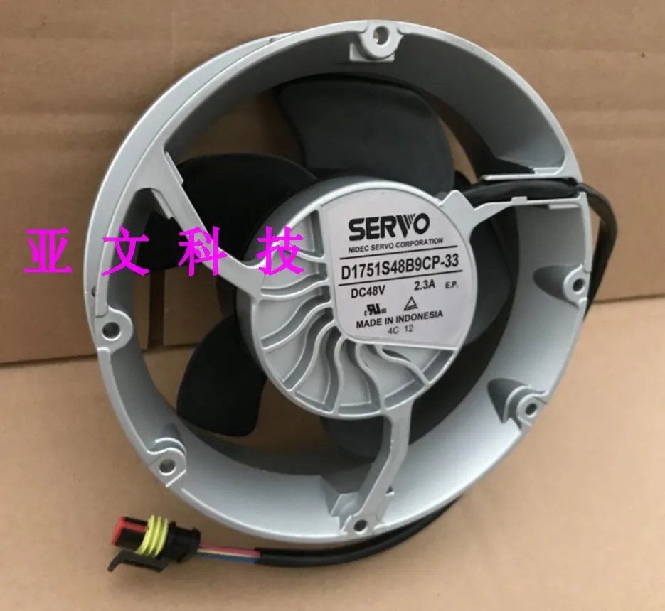 

Original D1751S48B9CP-33 48V 2.3A 172*172*51mm 4-wire Support speed control (PWM) cooling fan
