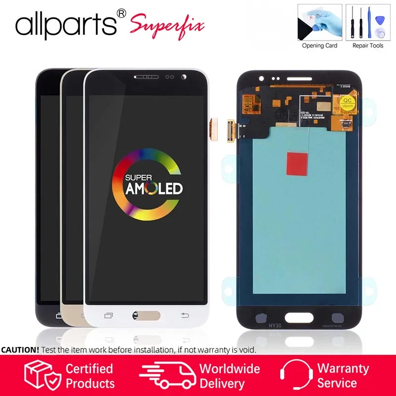 Дисплей AMOLED для Samsung Galaxy J3 2016 ЖК-дисплей с рамкой сенсорный экран сменный J320 ЖК |