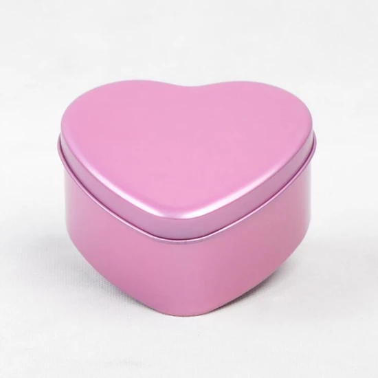 light purple box Металлическая в форме сердца коробка конфет для подарка коробка для свадебного подарка Свадебные украшения Поставки Конфеты Жестяная упаковочная коробка сумки вечерние сувениры - Цвет: light purple box