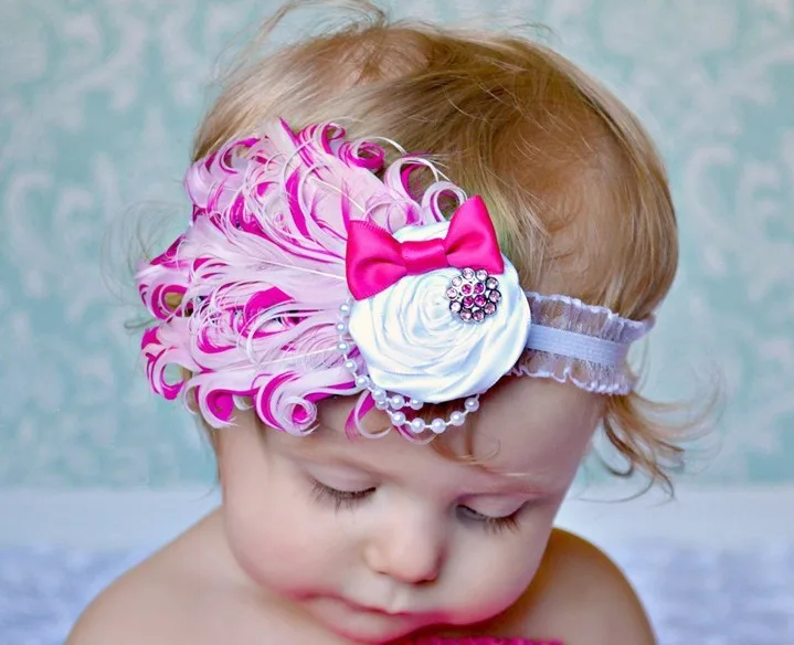 1 шт. детская Цветочная лента для волос | Аксессуары одежды
