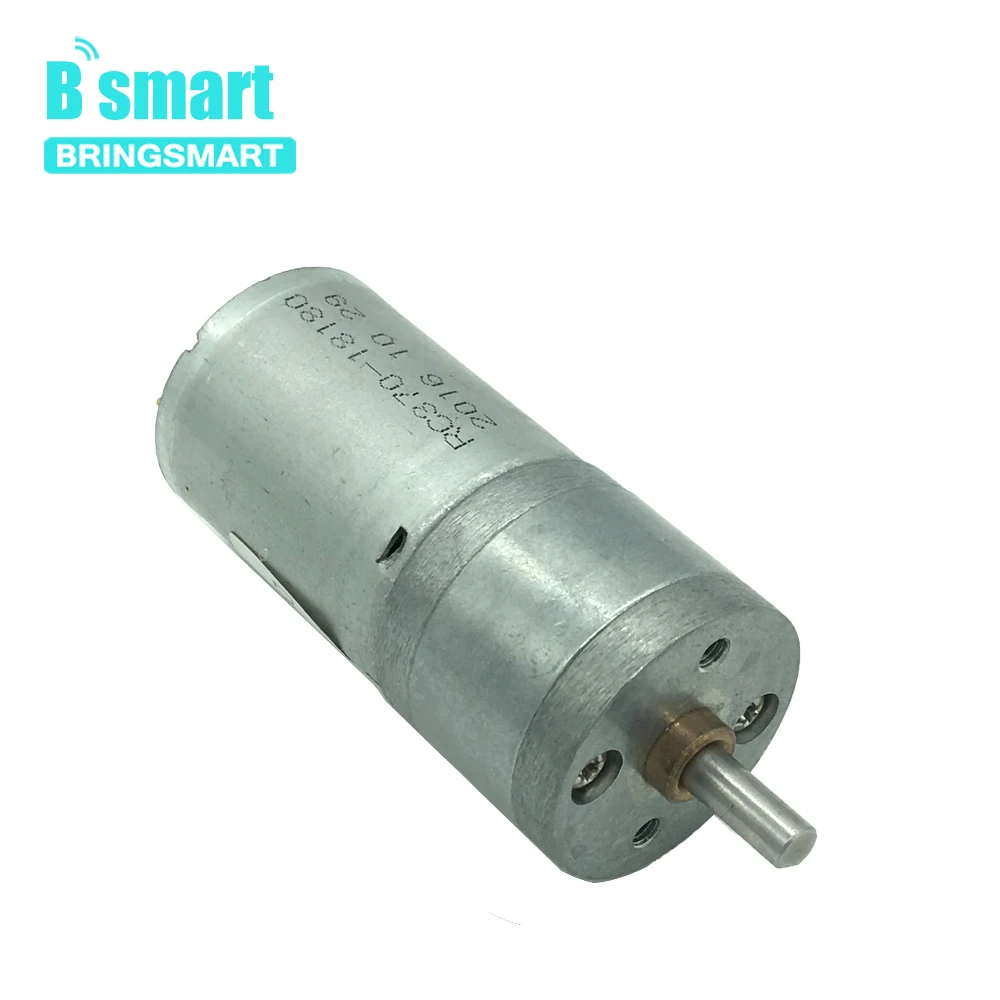 Bringsmart JGA25 370 DC мотор редуктор 12В мини для игрушек 24В низкоскоростной