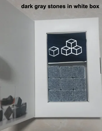 Камни для виски в подарочной коробке - изображение