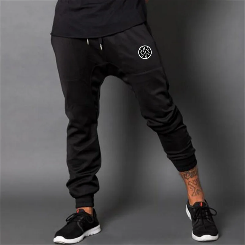 Jogging Pants Men Gym Training Sportswear Joggers Sports Cotton Running Sweat Fitness Sweatpants | Спорт и развлечения