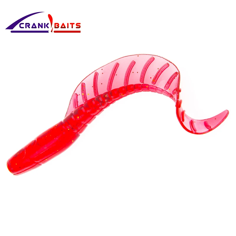 Кривошипные приманки 10 шт. воблеры Мягкая приманка червячная грубая 65 мм