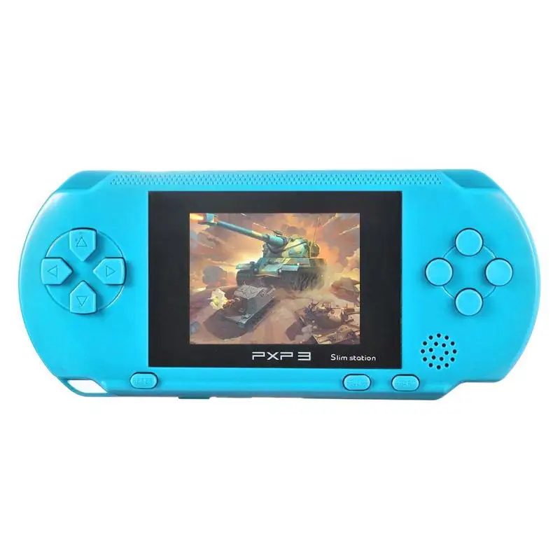 PXP3 игровая консоль портативная 16 бит ретро детская MD2700 видео игра Palyer встроенные 150 игры - Цвет: Небесно-голубой