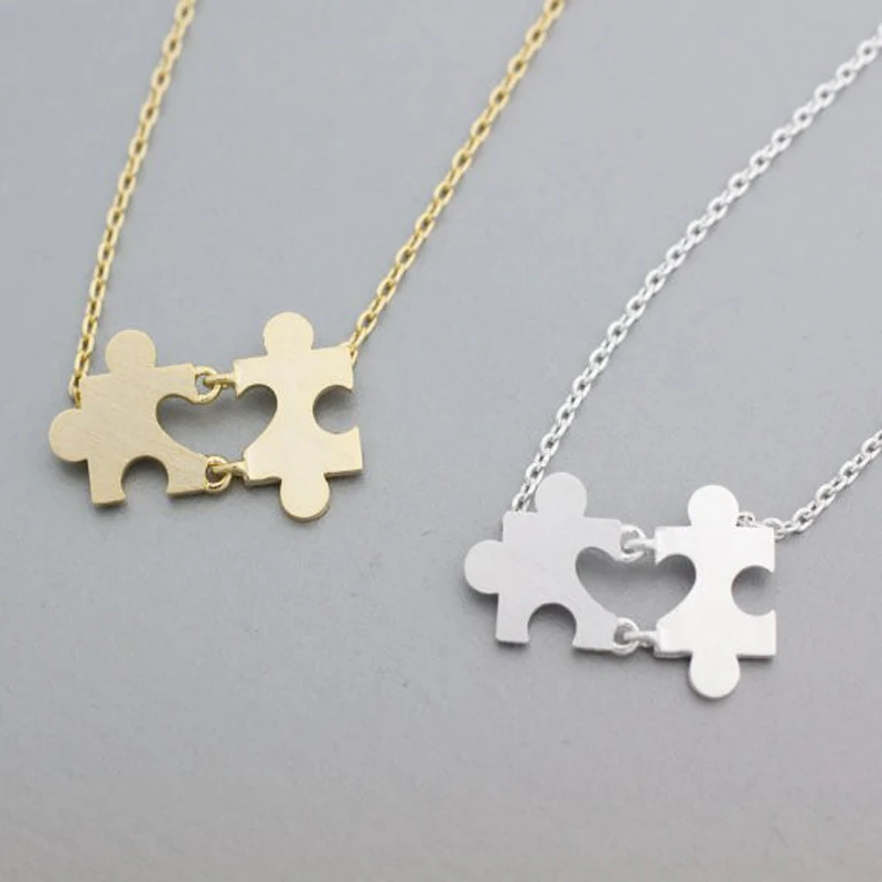 

30PCS/lot Fashion Memory Puzzles Necklaces for women wholesale