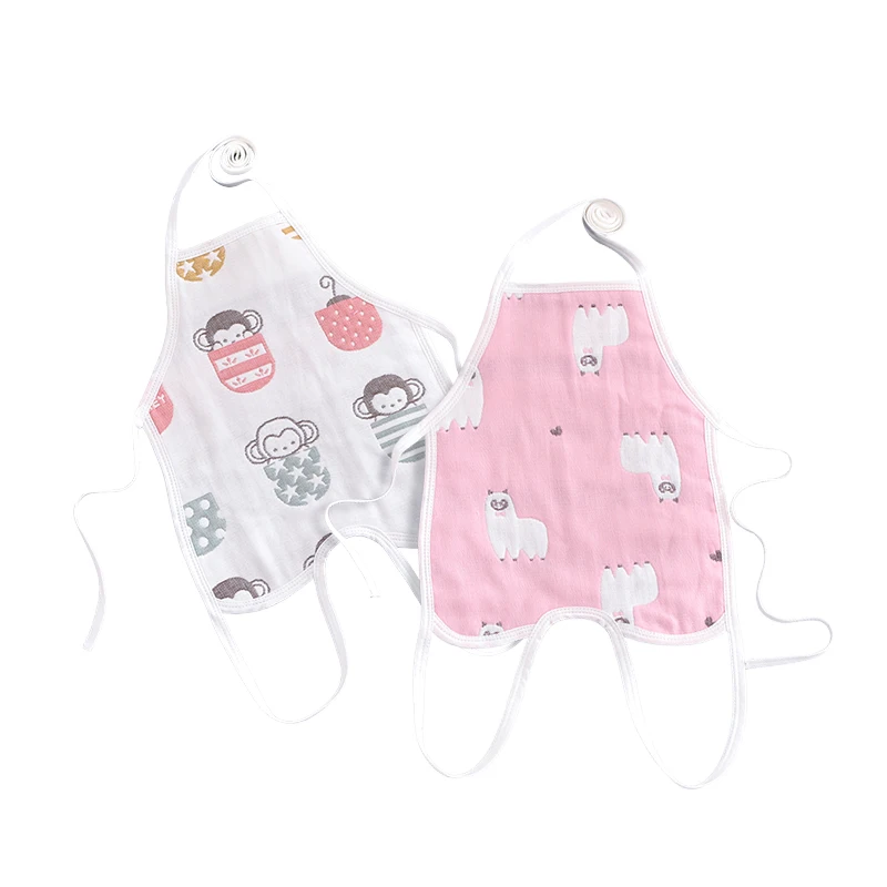 Gauze Baby Bibs Cotton Waterproof Burp Cloth Bandana Bib Cartoon Babetes Stuff Baberos Girls Boy Bavoir Kid Bavaglini Apron B405 | Детская