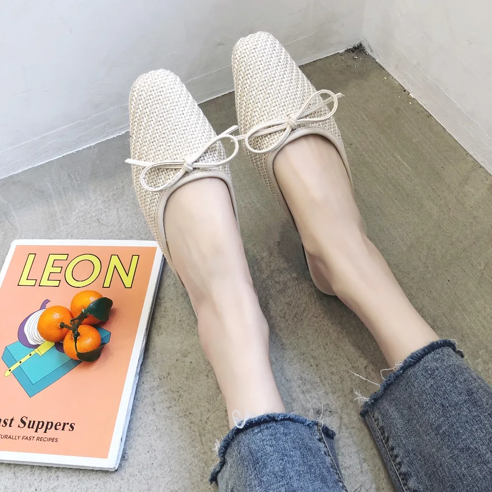 Модные женские сандалии без задника на плоской подошве Женские туфли низком