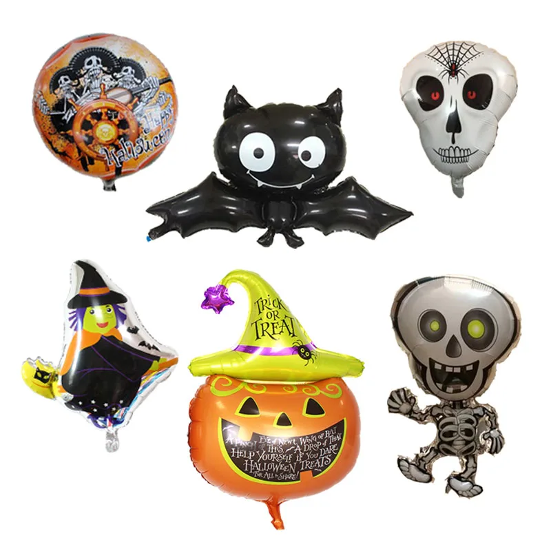31 шт. Happy Halloween украшения письмо шары летучая мышь Тыква баллоны череп Фольга Globos