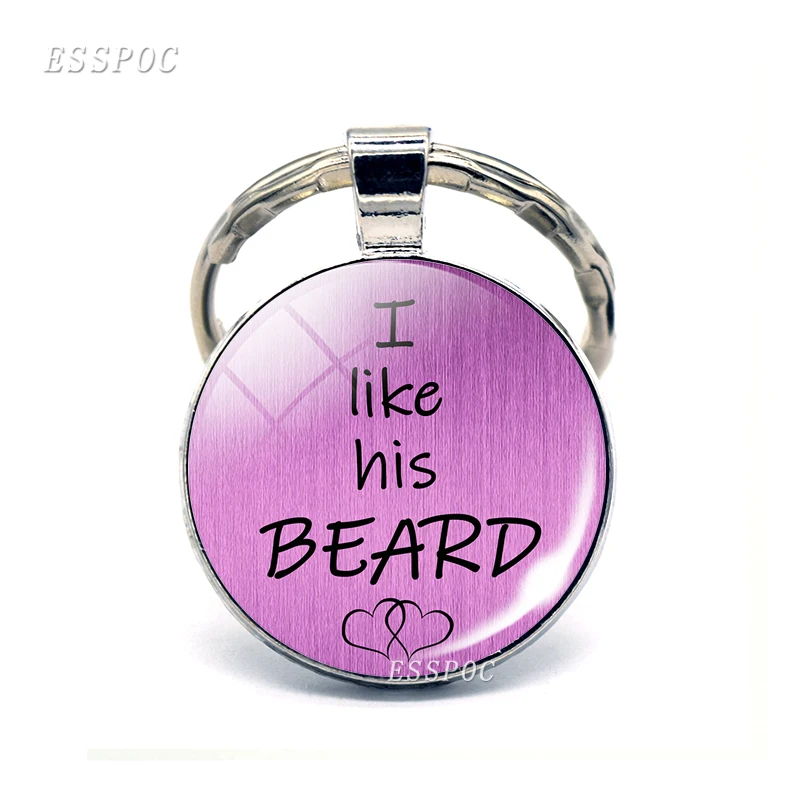 Модный брелок для пар с забавными буквами стеклянный купольный металлический