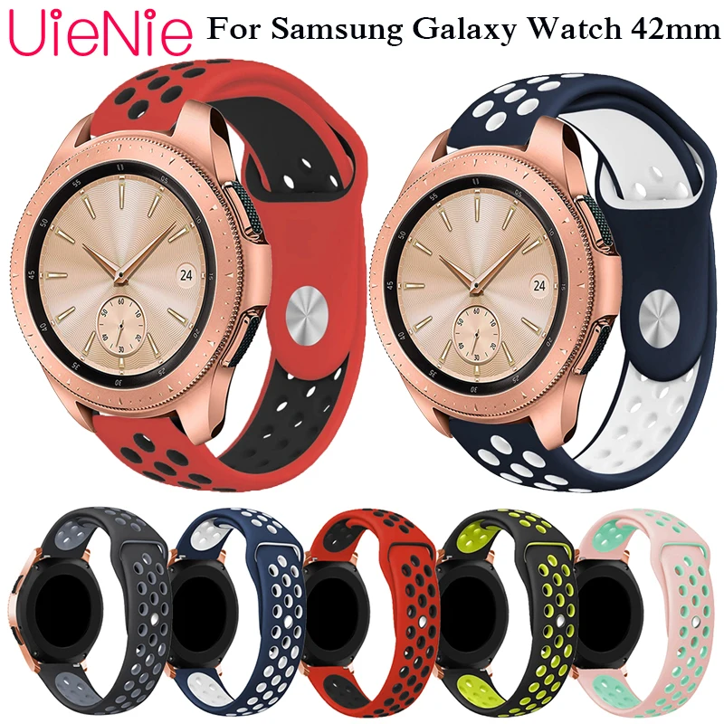 20 мм резиновый ремешок для Samsung Gear S2 sport frontier classic Galaxy Watch 42 смарт часов