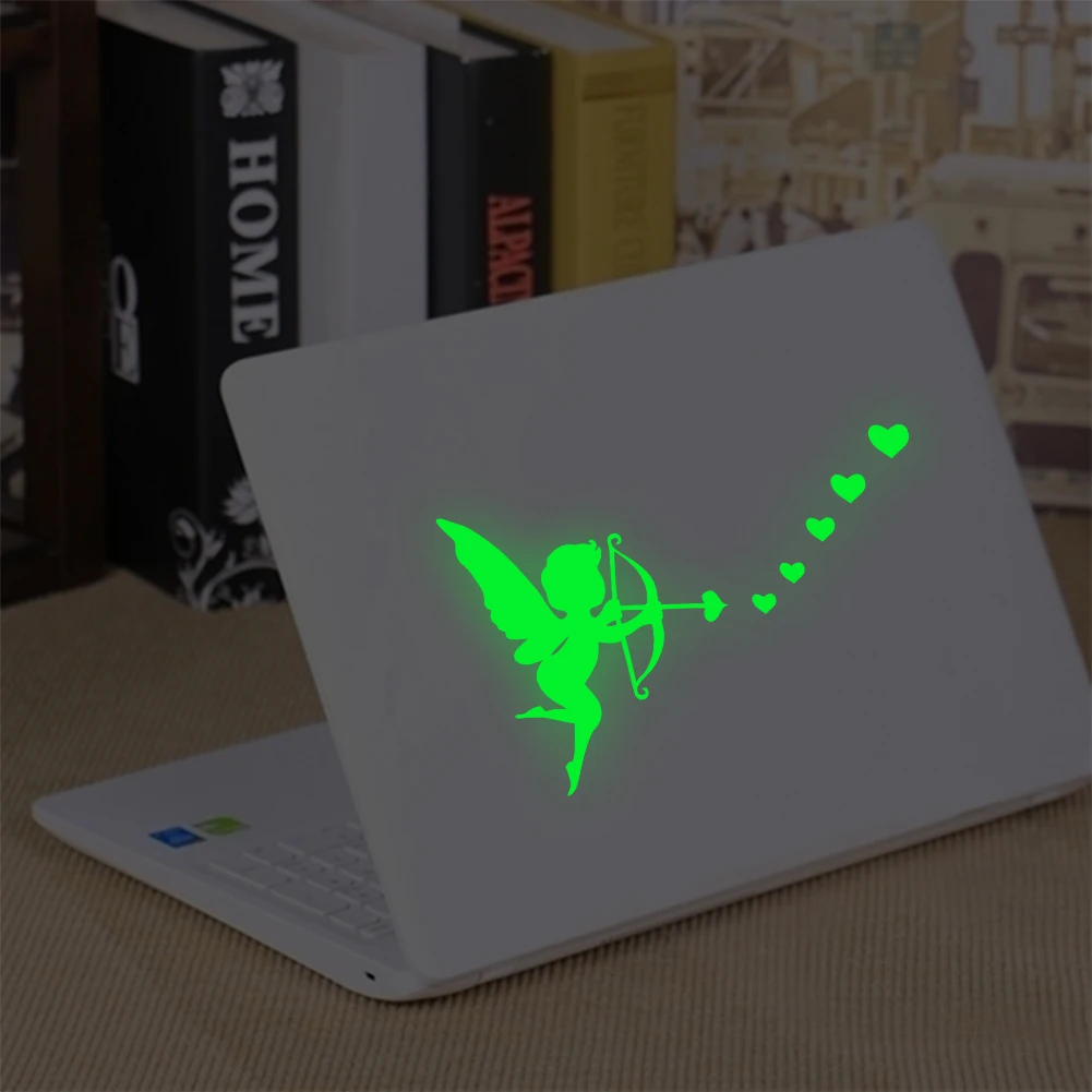 3D светящиеся наклейки, наклейки для украшения стен в спальню, виниловые художественные настенные наклейки стрела ангела